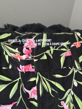 GAP Black Shorts with Pink Floral Print